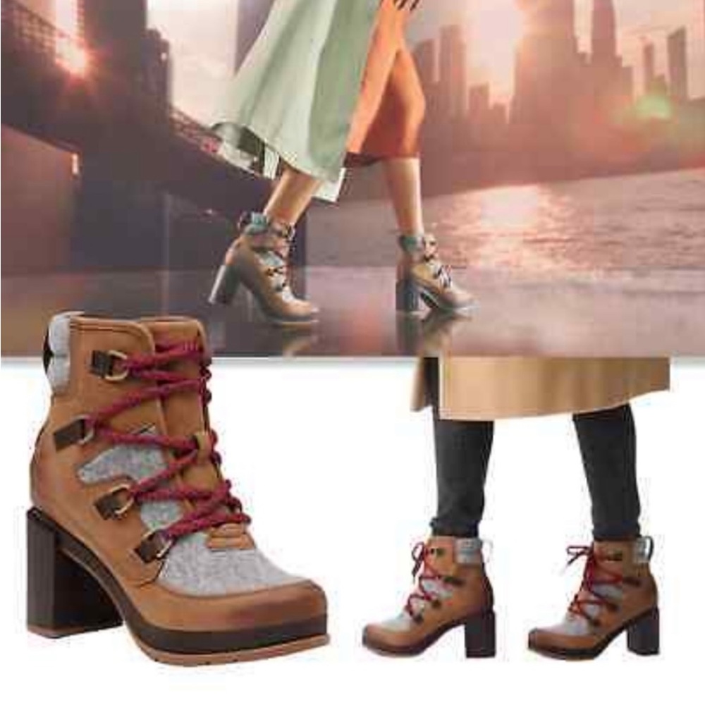 Sorel Leather Lace-Up Boots